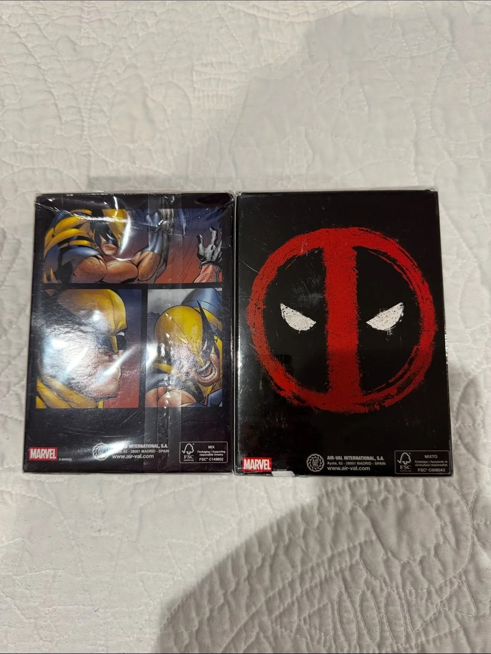 Marvel Wolverine & Deadpool Fragrance Duo - Red, Black, Yellow, Purple
